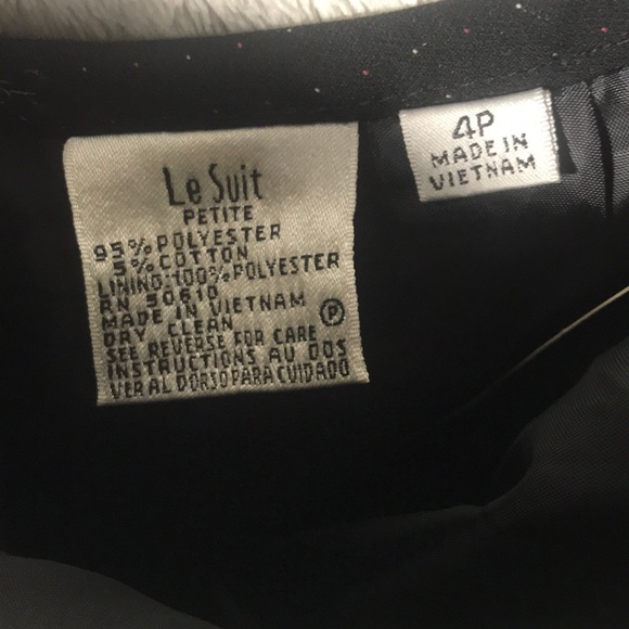 Le Suit Petite size 4P Skirt white and red dots - Picture 3 of 8